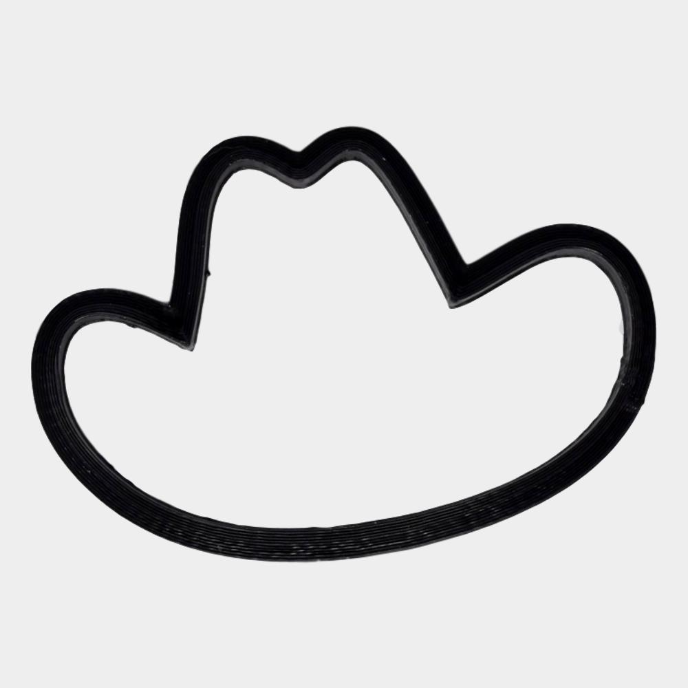Cowboy Hat Cookie Cutter V2 - ThingHero by Solutions of Consequence