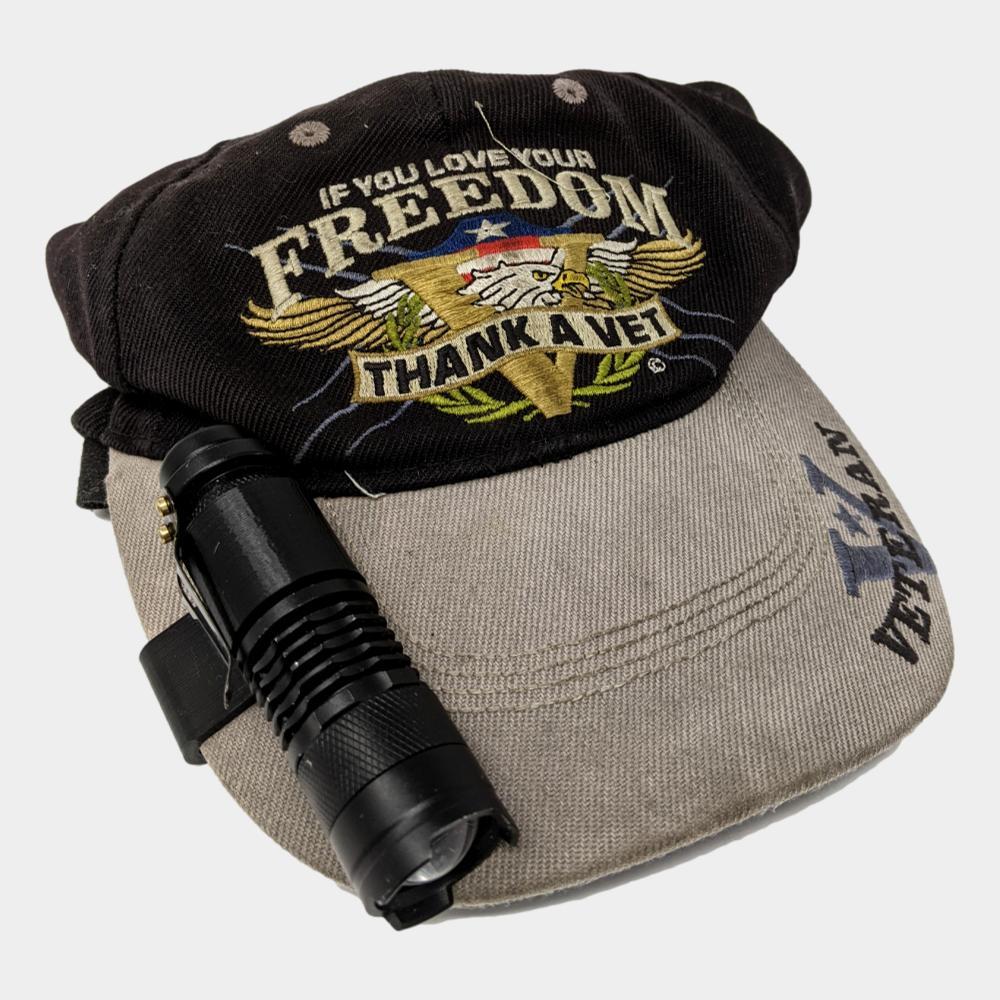 Flashlight Clip - Hat or P.Rail Mount - ThingHero by Solutions of Consequence